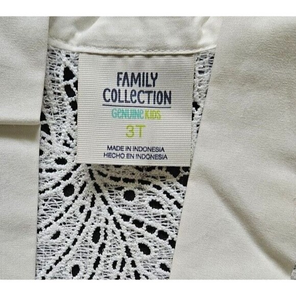 OshKosh Genuine Kid Toddler Girls Lace Swimsuit Cover Up Almond Cream Size 3T - Picture 7 of 11